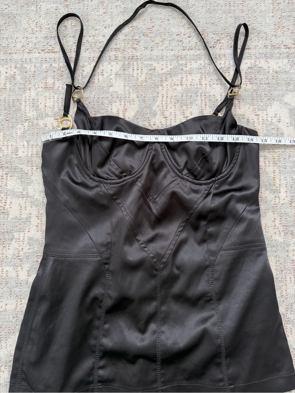 Just Cavalli Vintage Y2K Satin Corset Bustier Mermaid Maxi Skirt Set IT 44/42 - Picture 5 of 15